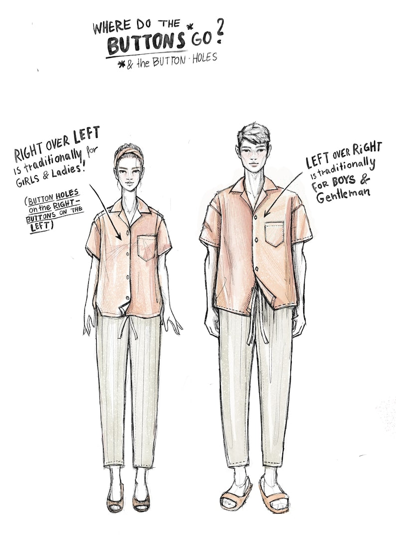LAGUNA SHIRT digital indie sewing pattern- pdf download with illustrated tutorial